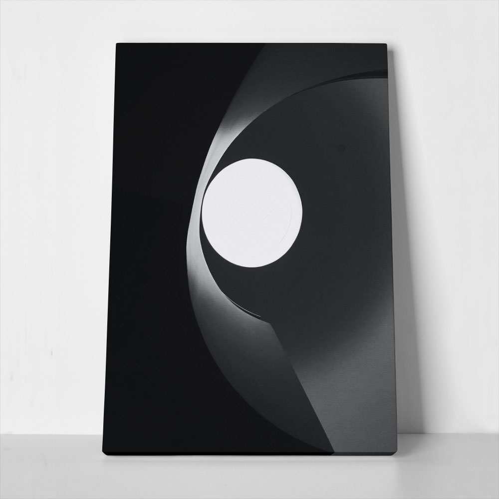 Πίνακας σε Καμβά BLACK AND WHITE ARCHITECTURAL PENDANT LAMP