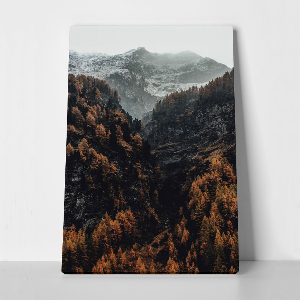 Πίνακας σε Καμβά RUSTIC FARMHOUSE MOUNTAIN LIFE 5