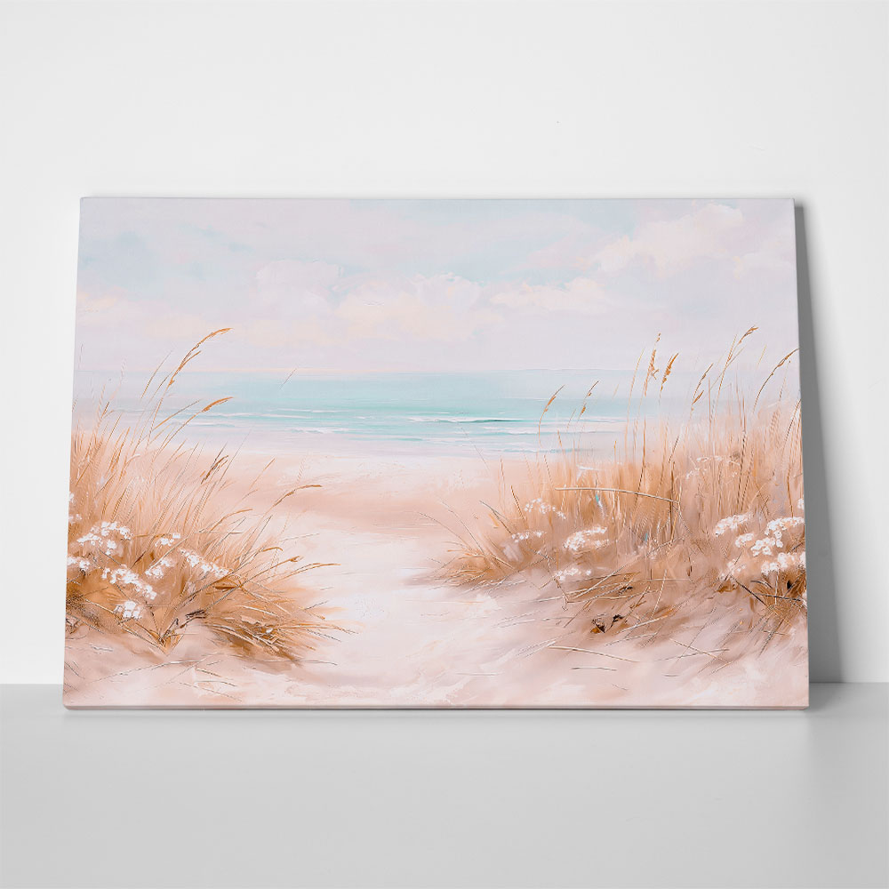 Πίνακας σε Καμβά VINTAGE PASTEL BEACH PATH 11