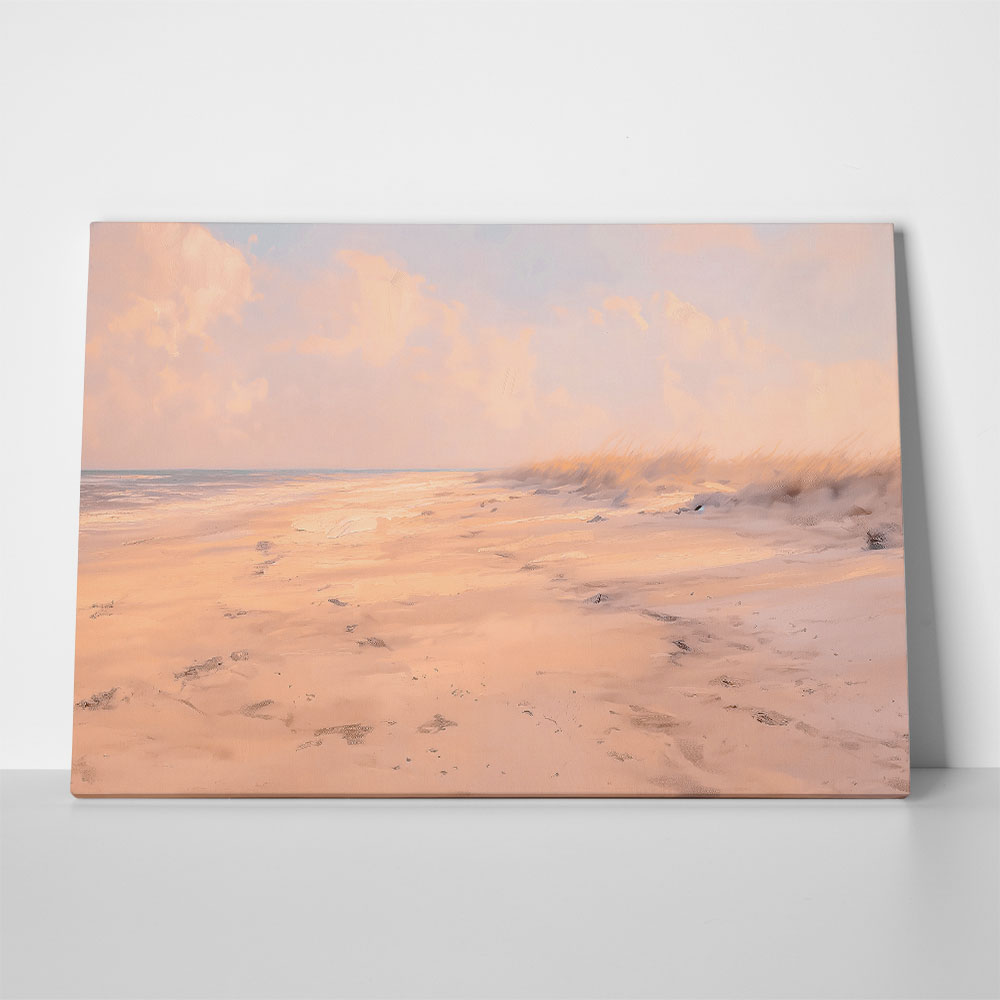 Πίνακας σε Καμβά VINTAGE PASTEL BEACH VIEW 8