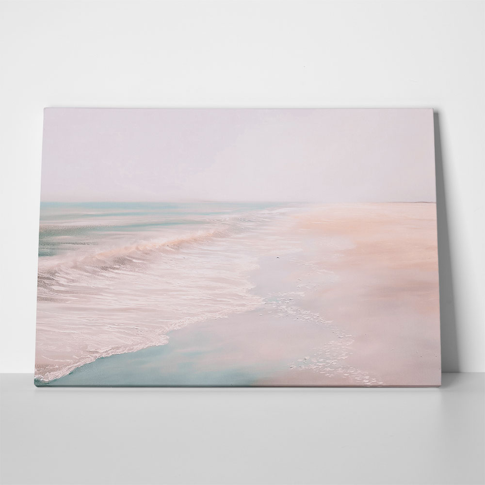 Πίνακας σε Καμβά VINTAGE PASTEL CALM BEACH 5