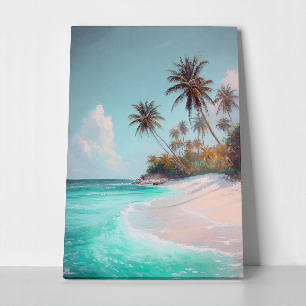Πίνακας σε Καμβά VINTAGE PASTEL COAST