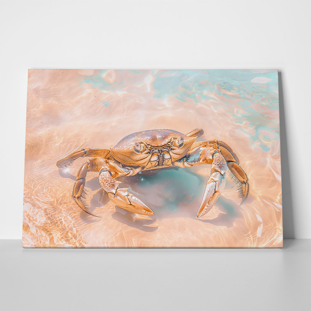 Πίνακας σε Καμβά VINTAGE PASTEL CRAB 3