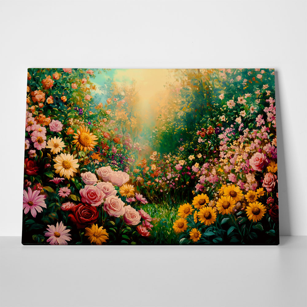 Πίνακας σε Καμβά VINTAGE PASTEL FLOWERS 3