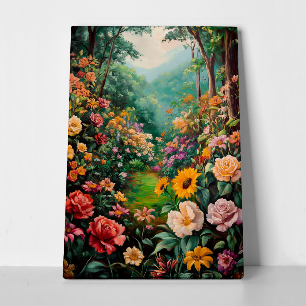 Πίνακας σε Καμβά VINTAGE PASTEL FLOWERS