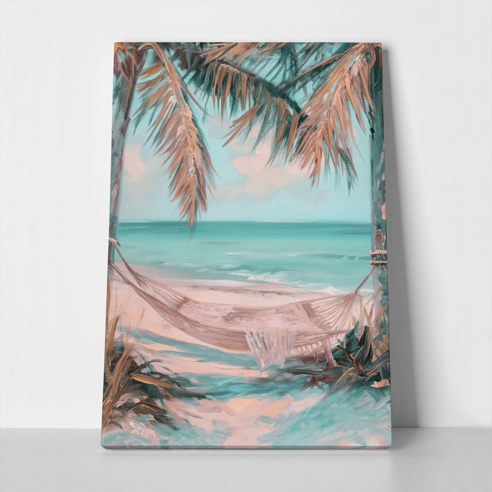 Πίνακας σε Καμβά VINTAGE PASTEL HAMMOCK