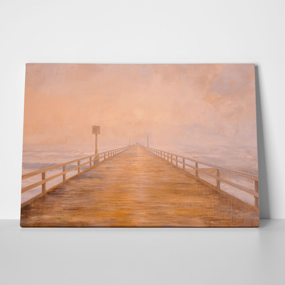 Πίνακας σε Καμβά VINTAGE PASTEL PIER 8