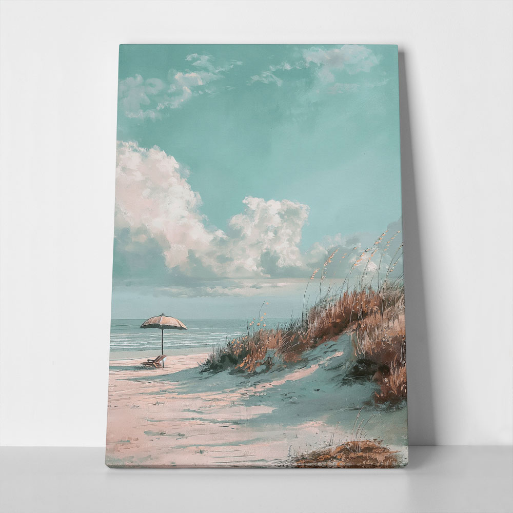 Πίνακας σε Καμβά VINTAGE PASTEL UMBRELLA 8