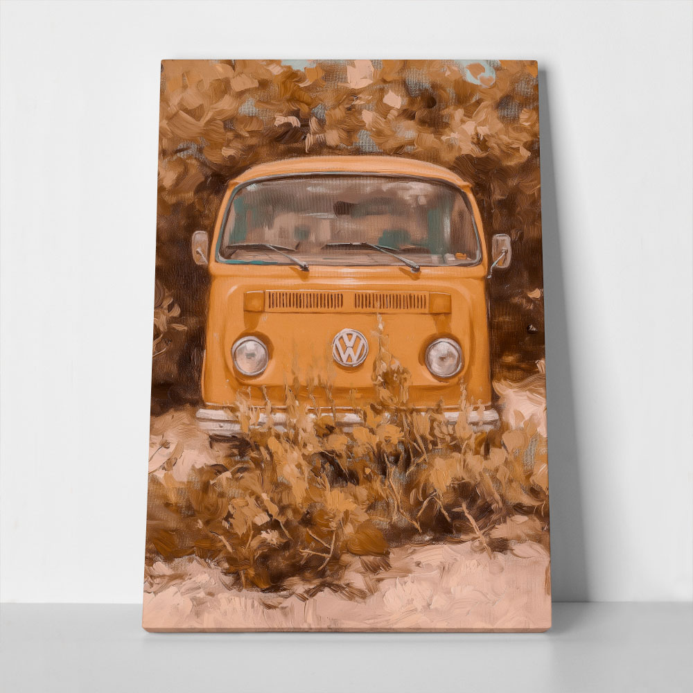Πίνακας σε Καμβά VINTAGE PASTEL VAN