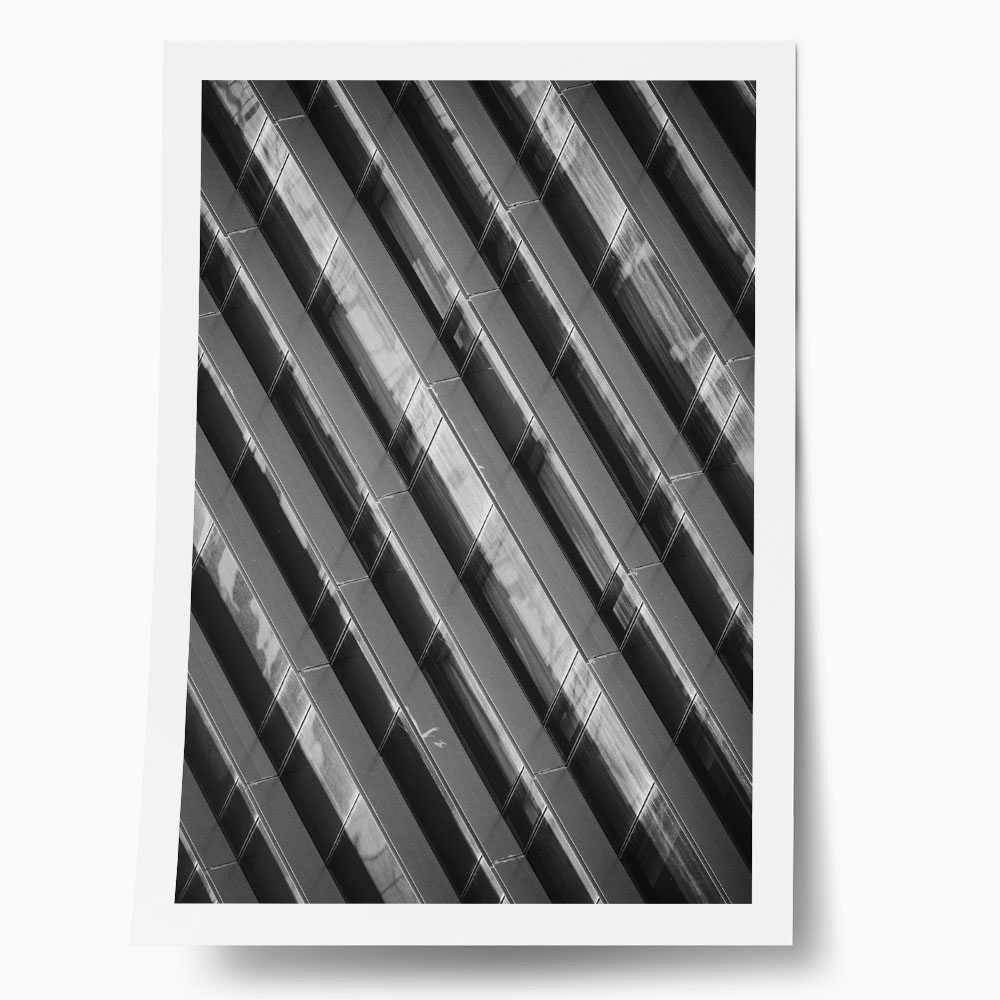 Poster BLACK AND WHITE ARCHITECTURAL CONCRETE STRUCTURAL DETAILS