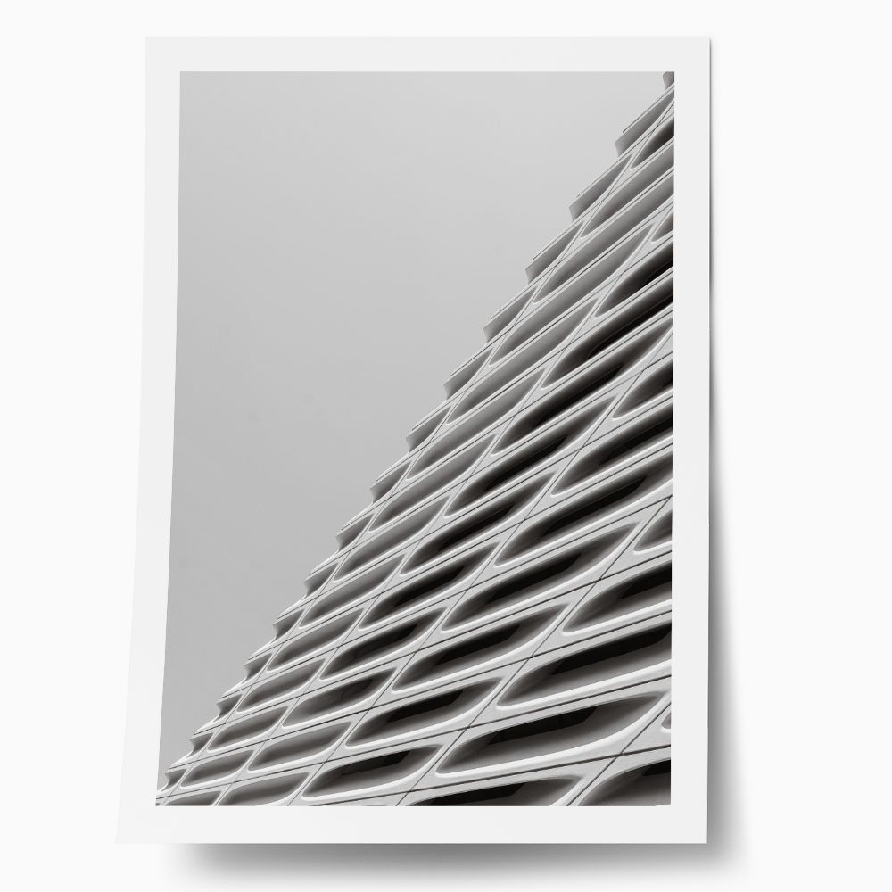 Poster BLACK AND WHITE ARCHITECTURAL CONCRETE VEIL 2