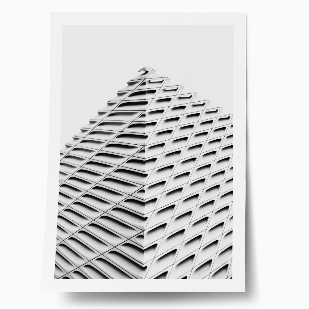 Poster BLACK AND WHITE ARCHITECTURAL CONCRETE VEIL