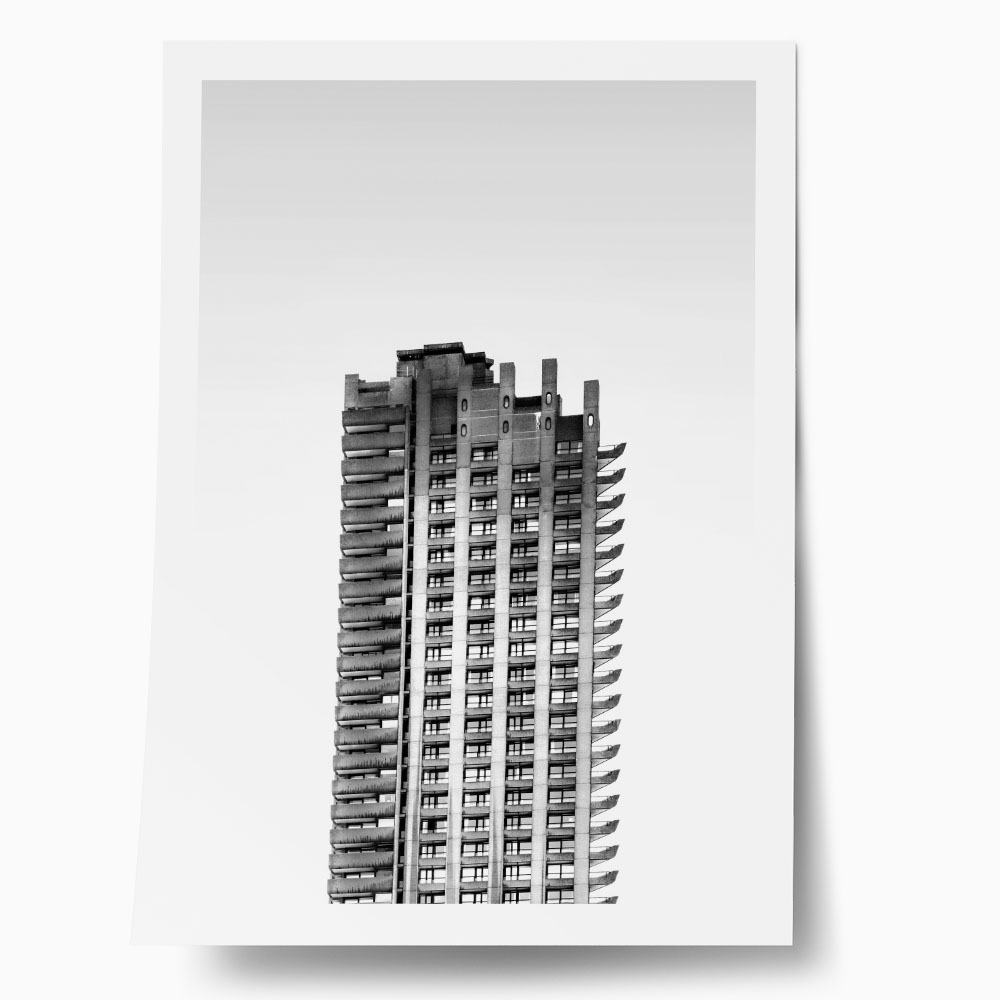 Poster BLACK AND WHITE ARCHITECTURAL MASSIVE TOWER