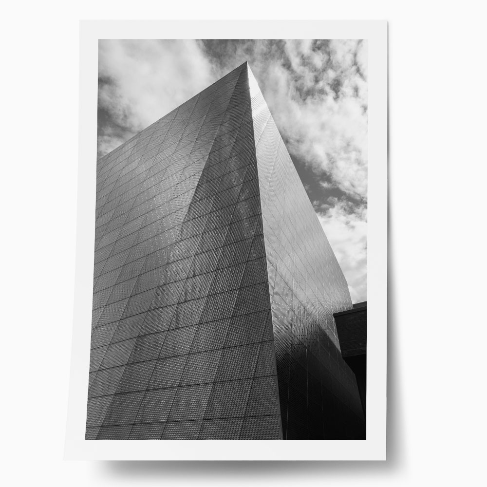 Poster BLACK AND WHITE ARCHITECTURAL MODERN TOWER