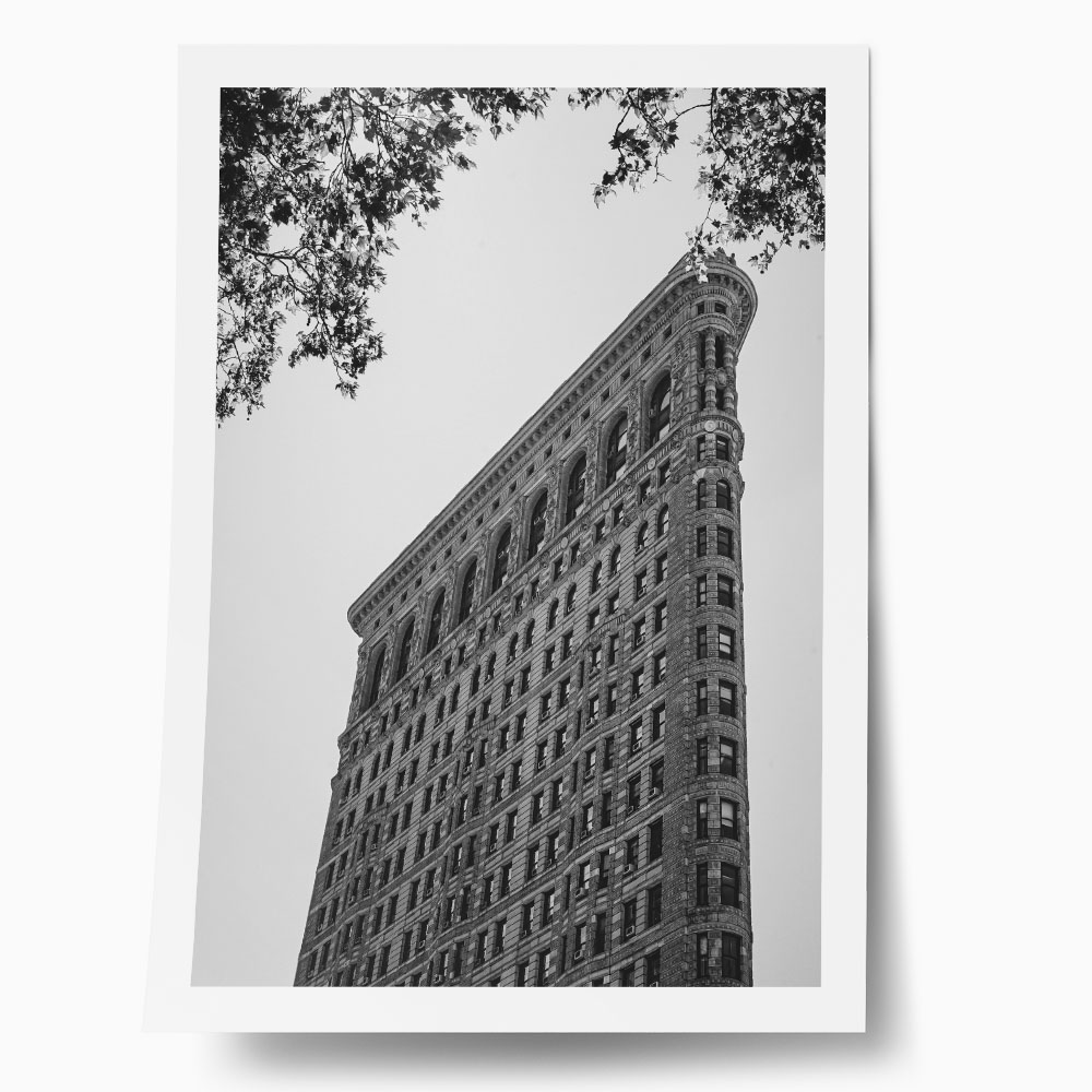 Poster BLACK AND WHITE ARCHITECTURAL NARROW BUILDING 3