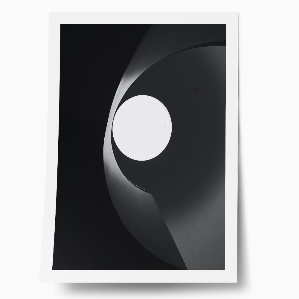 Poster BLACK AND WHITE ARCHITECTURAL PENDANT LAMP