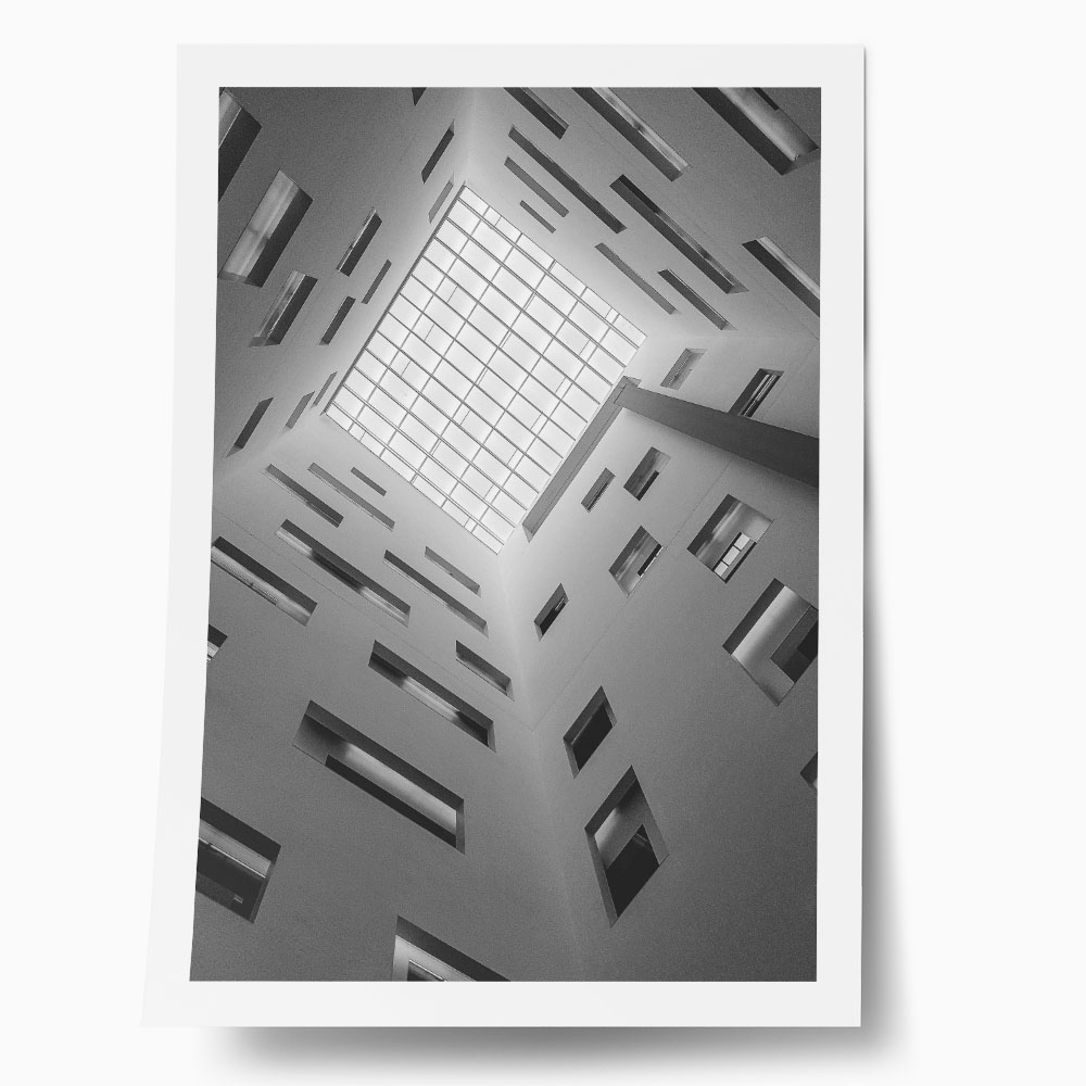 Poster BLACK AND WHITE ARCHITECTURAL SKYLIGHT 3