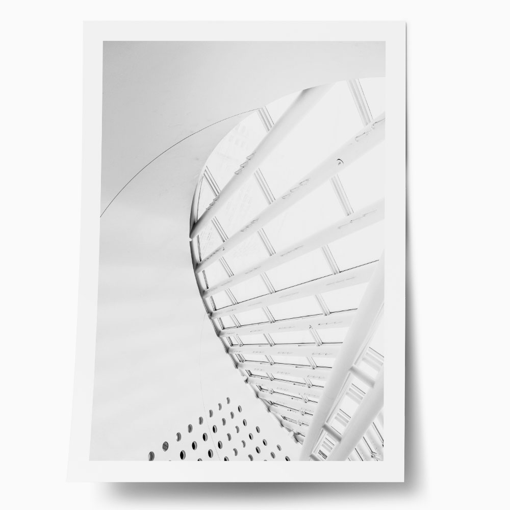 Poster BLACK AND WHITE ARCHITECTURAL SKYLIGHT