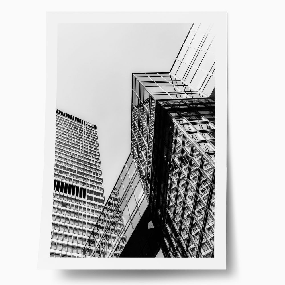 Poster BLACK AND WHITE ARCHITECTURAL SKYSCRAPERS 5
