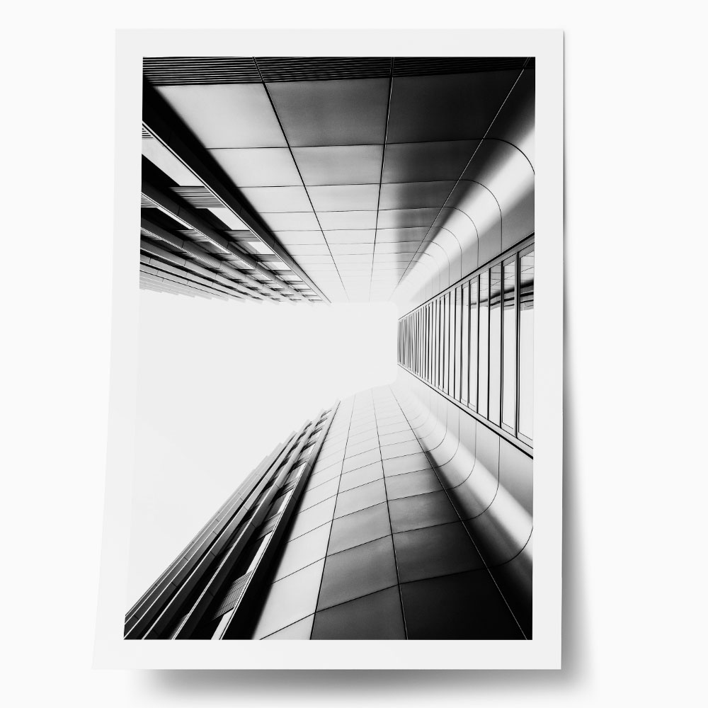 Poster BLACK AND WHITE ARCHITECTURAL SKYSCRAPERS 7