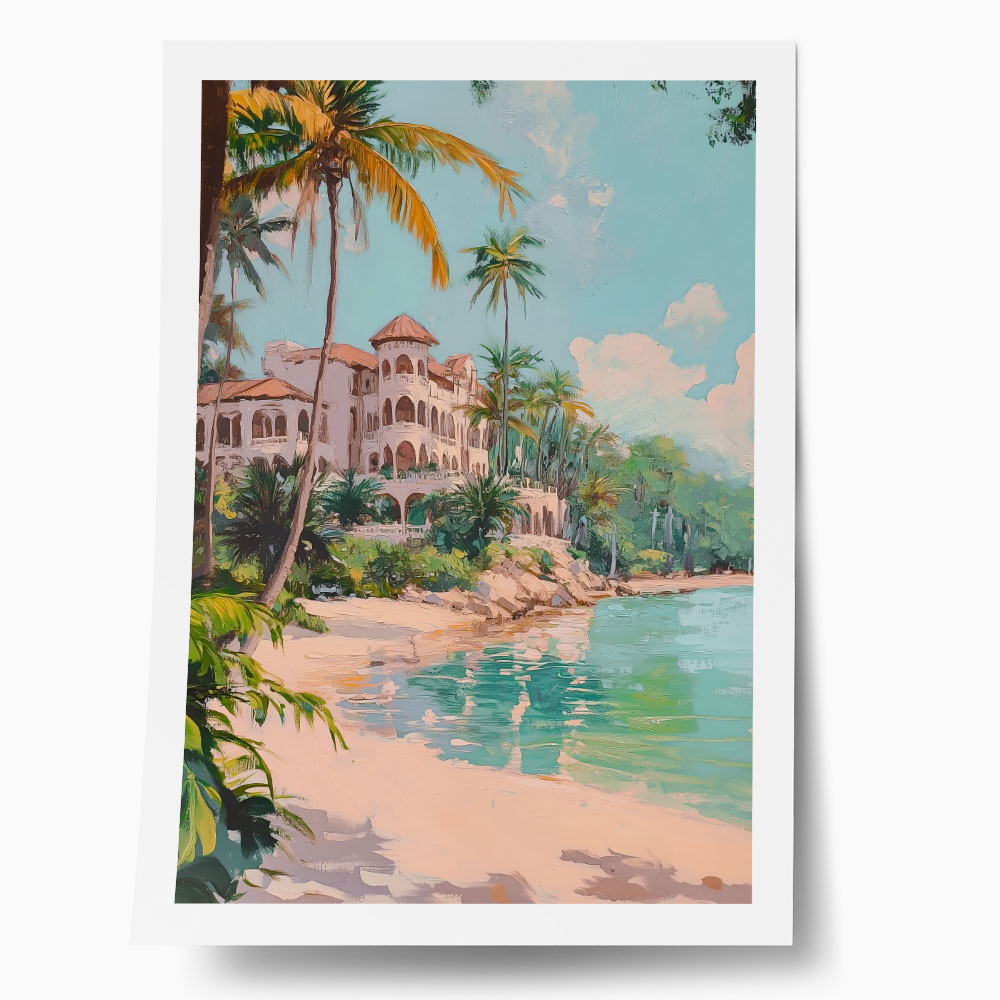 Poster VINTAGE PASTEL BEACH 4