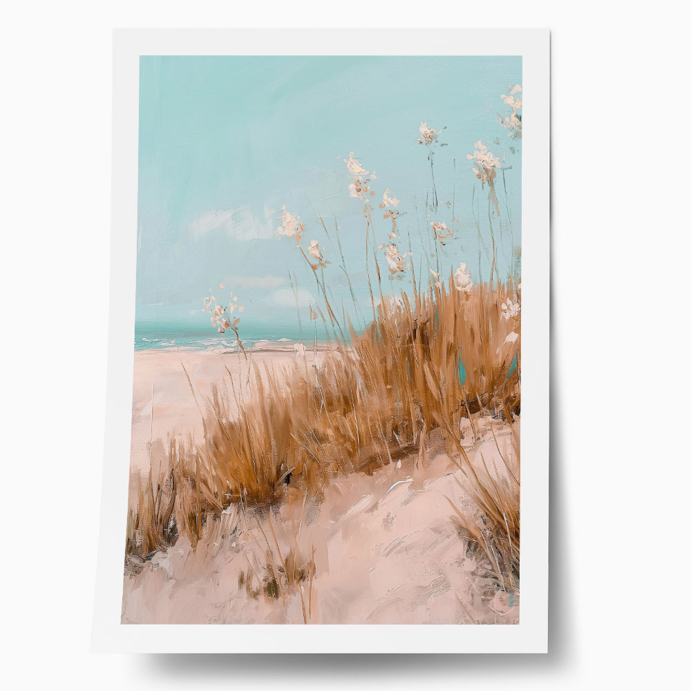 Poster VINTAGE PASTEL BEACH VIEW 4