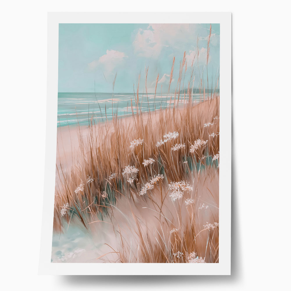 Poster VINTAGE PASTEL BEACH VIEW 5