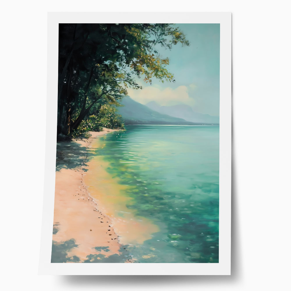 Poster VINTAGE PASTEL BEACH