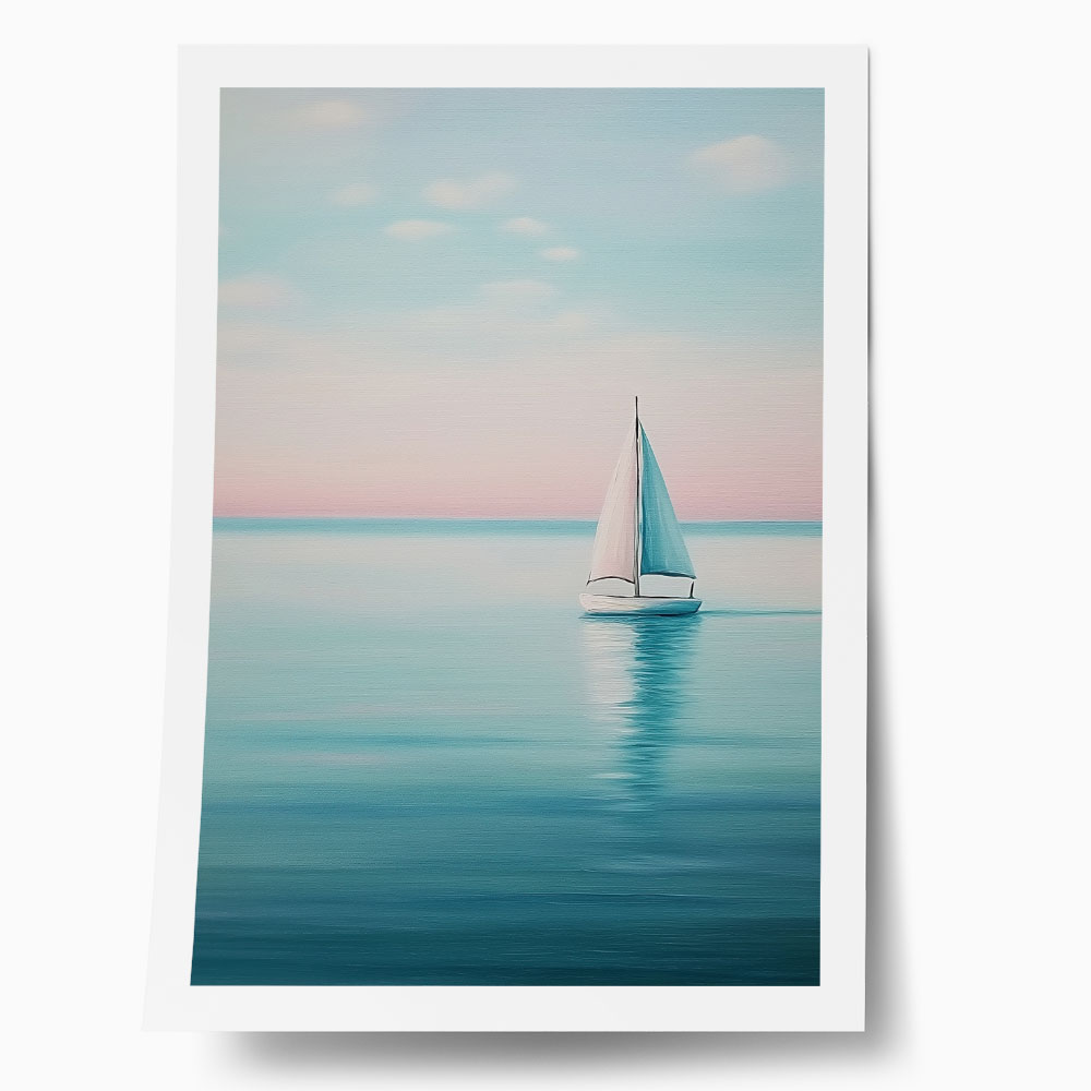 Poster VINTAGE PASTEL BOAT 7