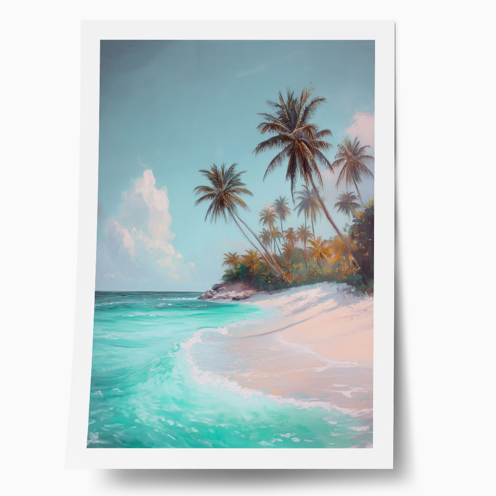 Poster VINTAGE PASTEL COAST