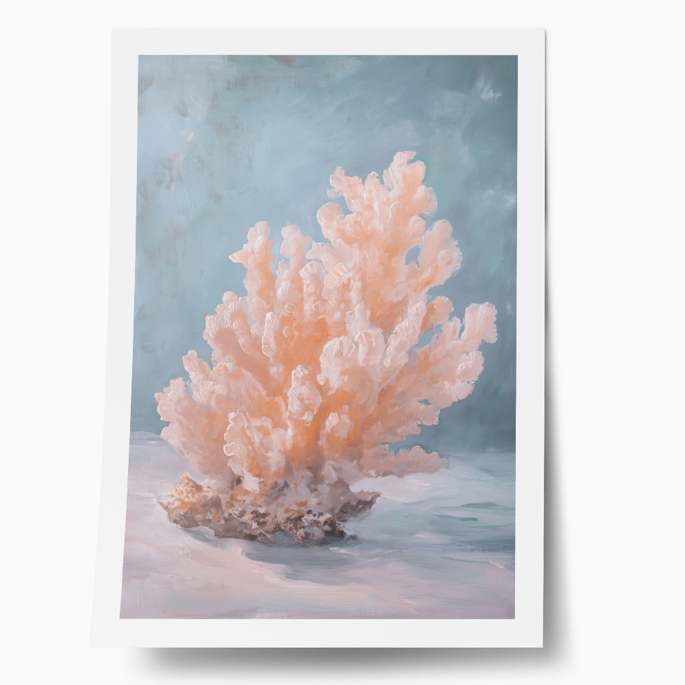 Poster VINTAGE PASTEL CORAL