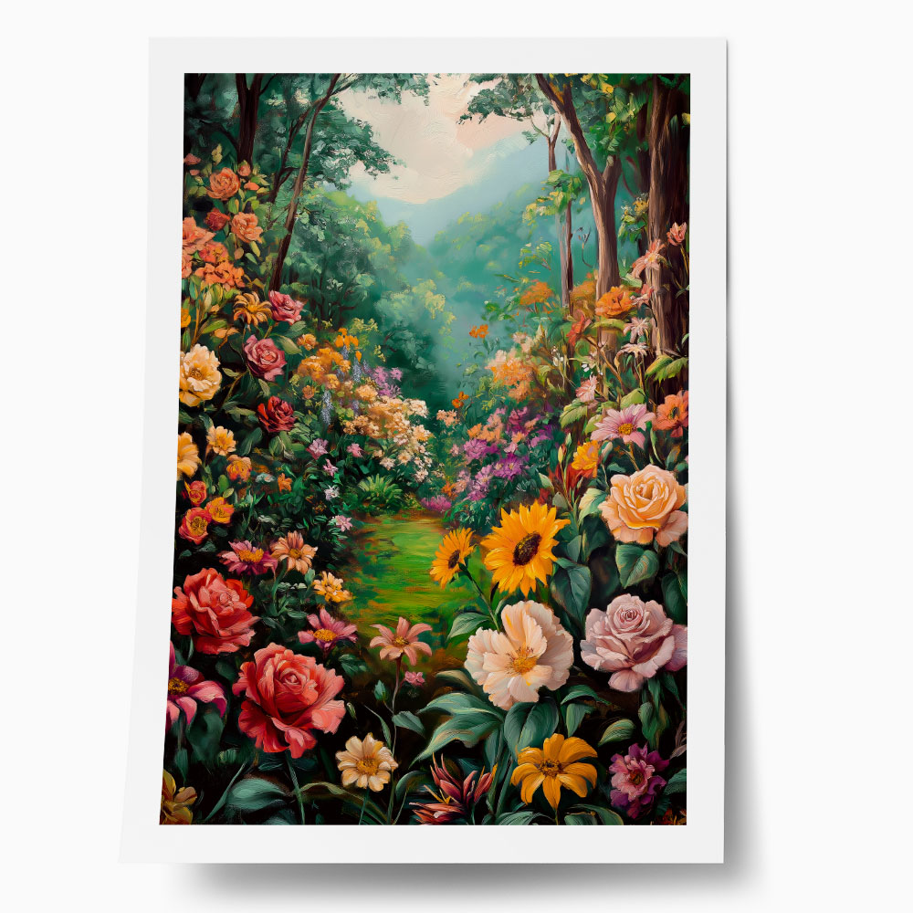 Poster VINTAGE PASTEL FLOWERS