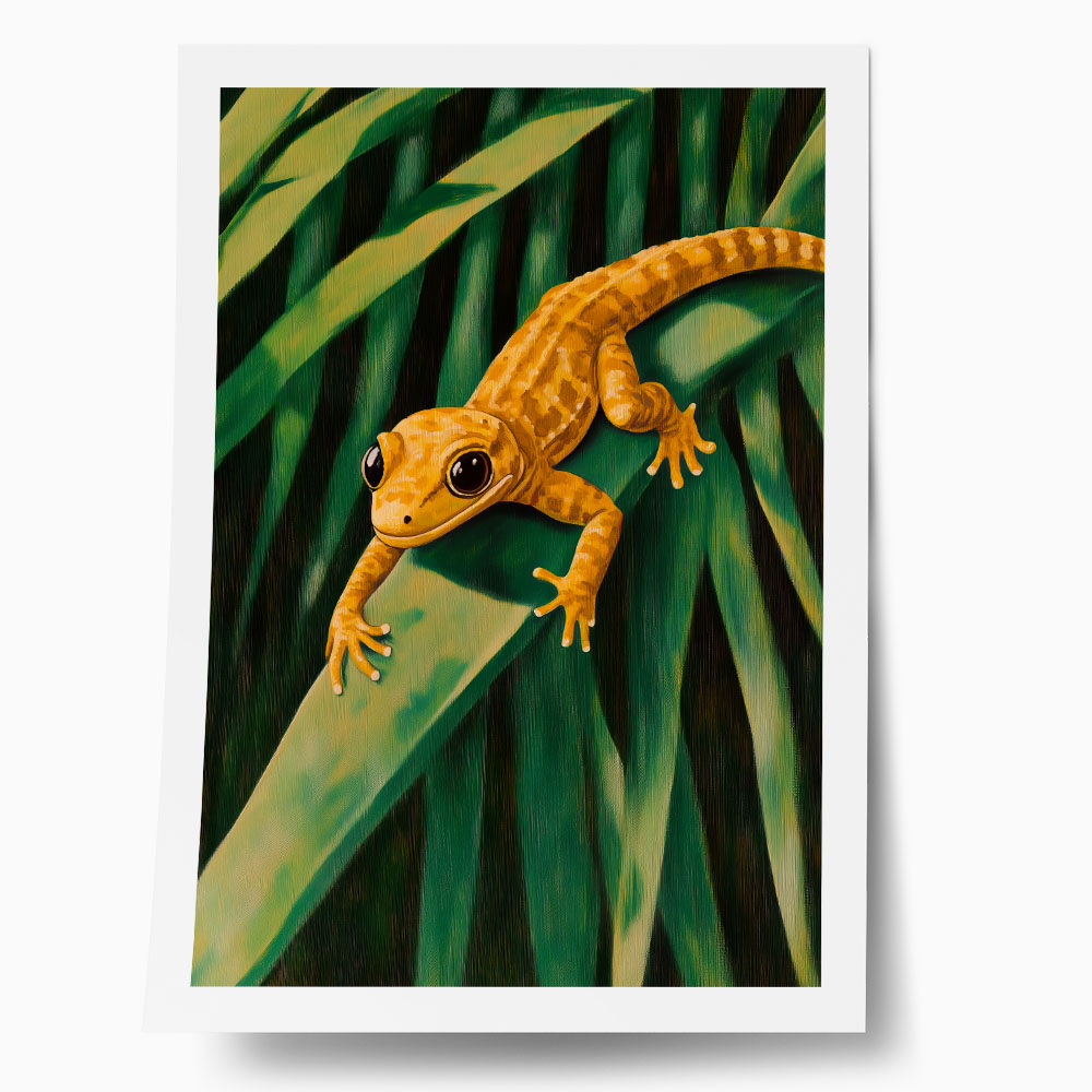 Poster VINTAGE PASTEL GEKO