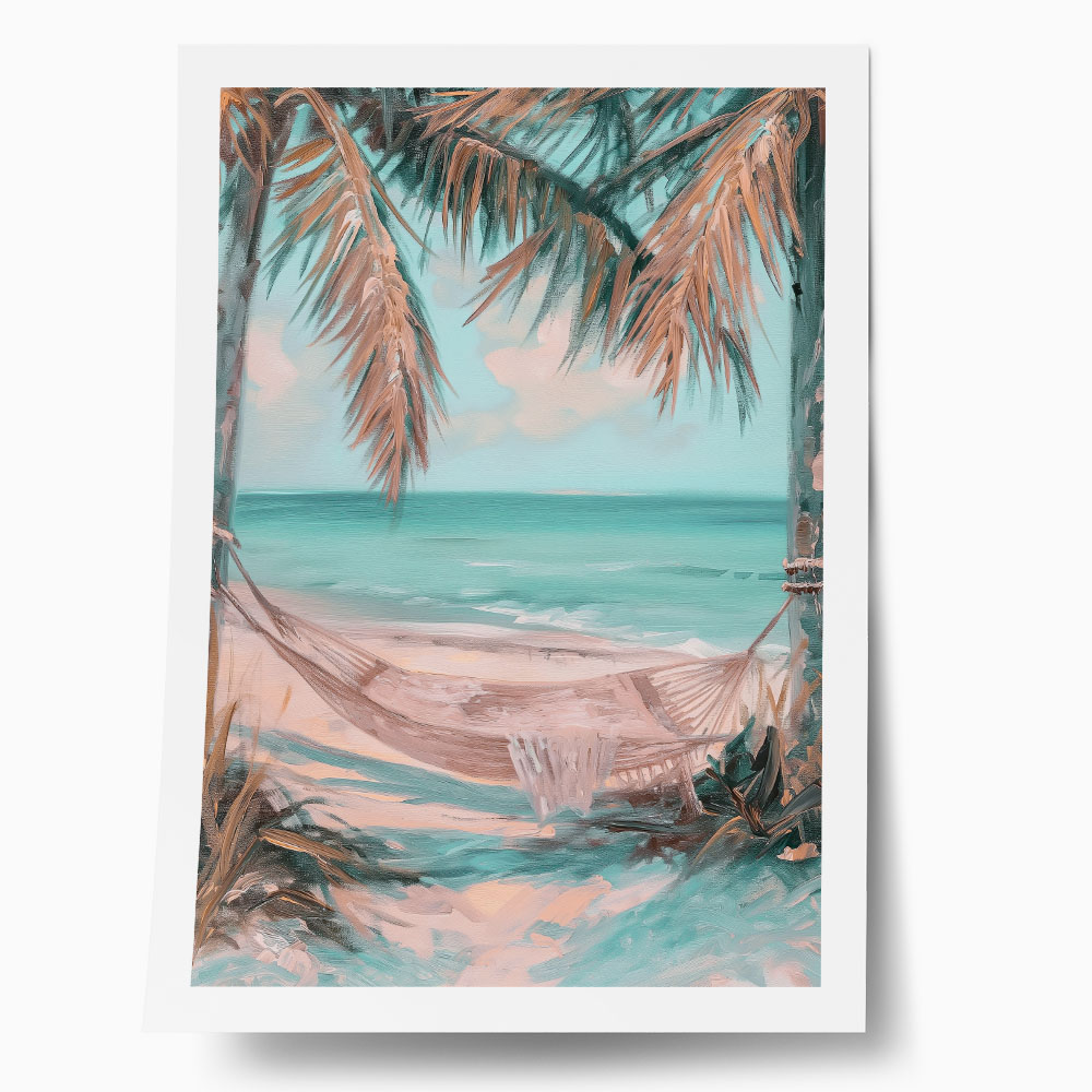 Poster VINTAGE PASTEL HAMMOCK
