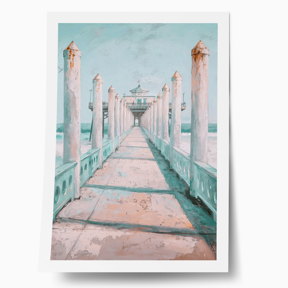 Poster VINTAGE PASTEL PIER 3