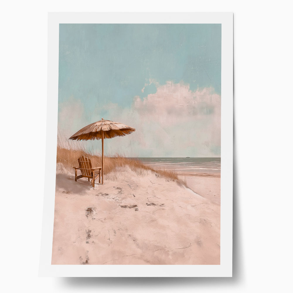 Poster VINTAGE PASTEL UMBRELLA